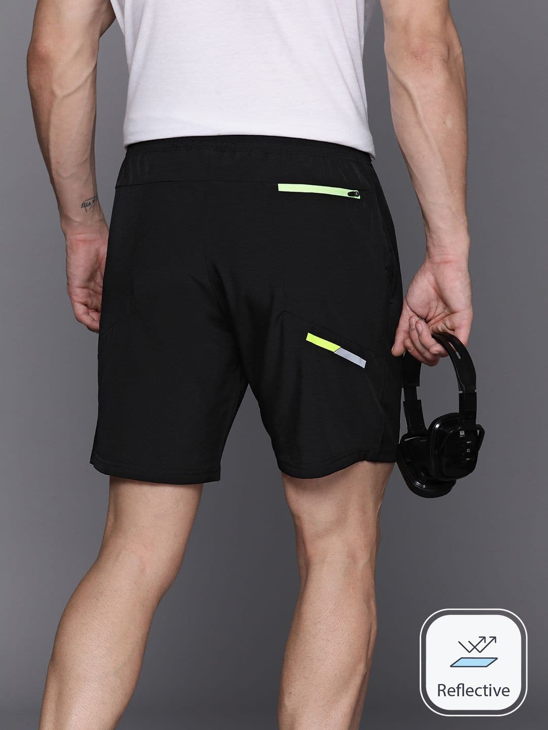 HRX by Hrithik Roshan Men Solid Running Sports Shorts - view 1