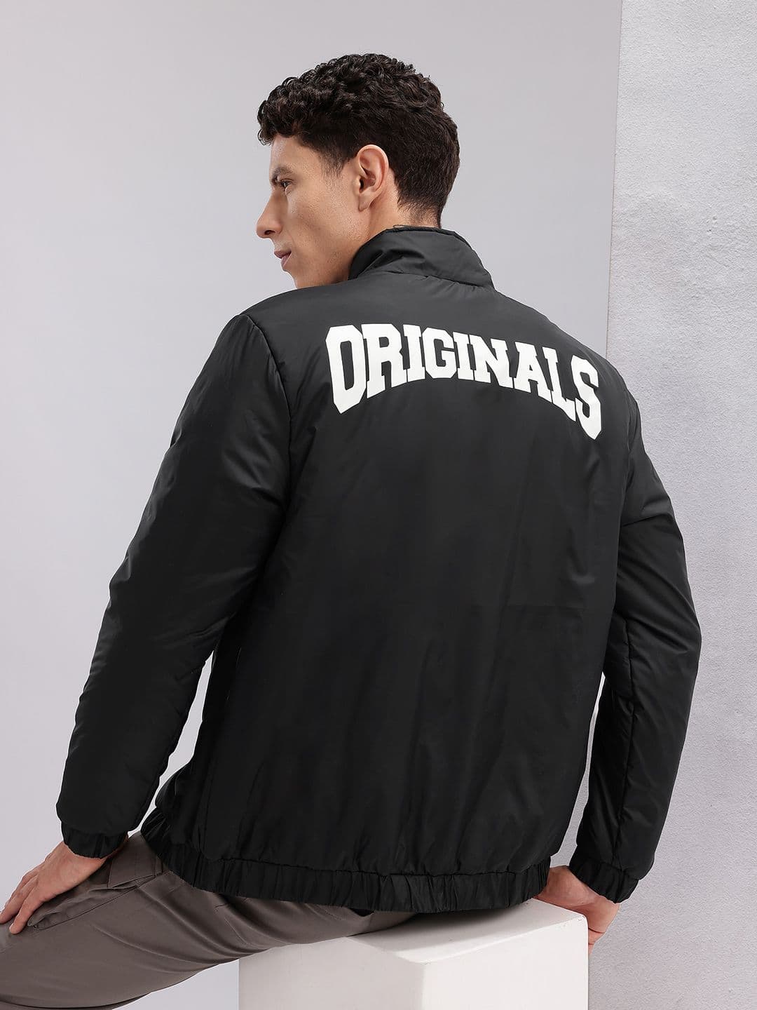HRX by Hrithik Roshan Typography Print Padded Jacket - view 1