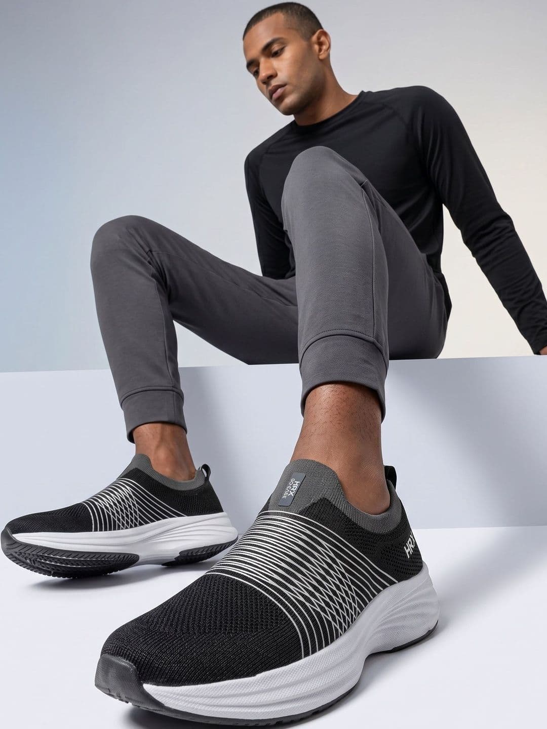 HRX by Hrithik Roshan Men Textile Running Shoes - view 1