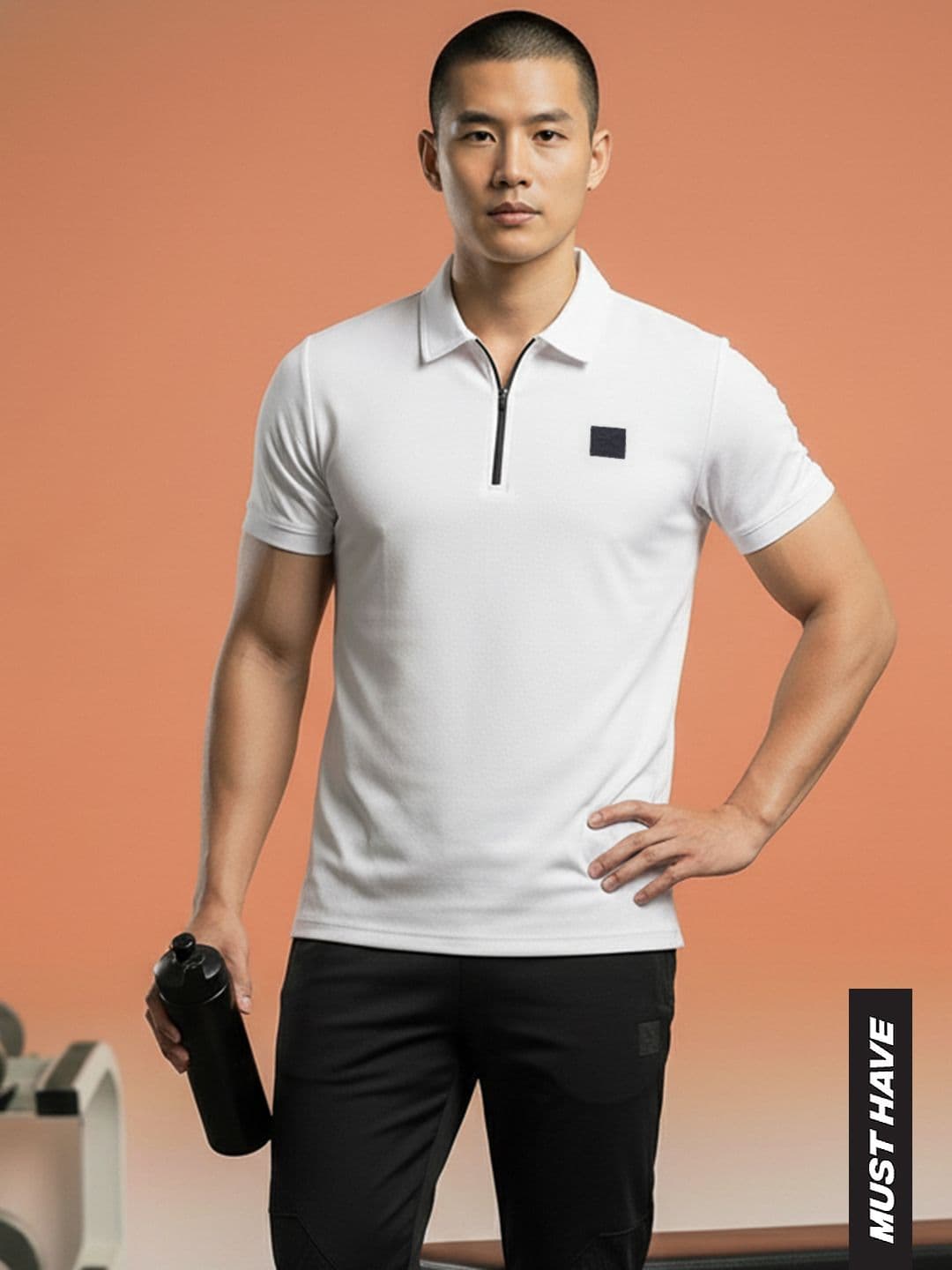 HRX by Hrithik Roshan Polo Collar Training T-shirt - view 1