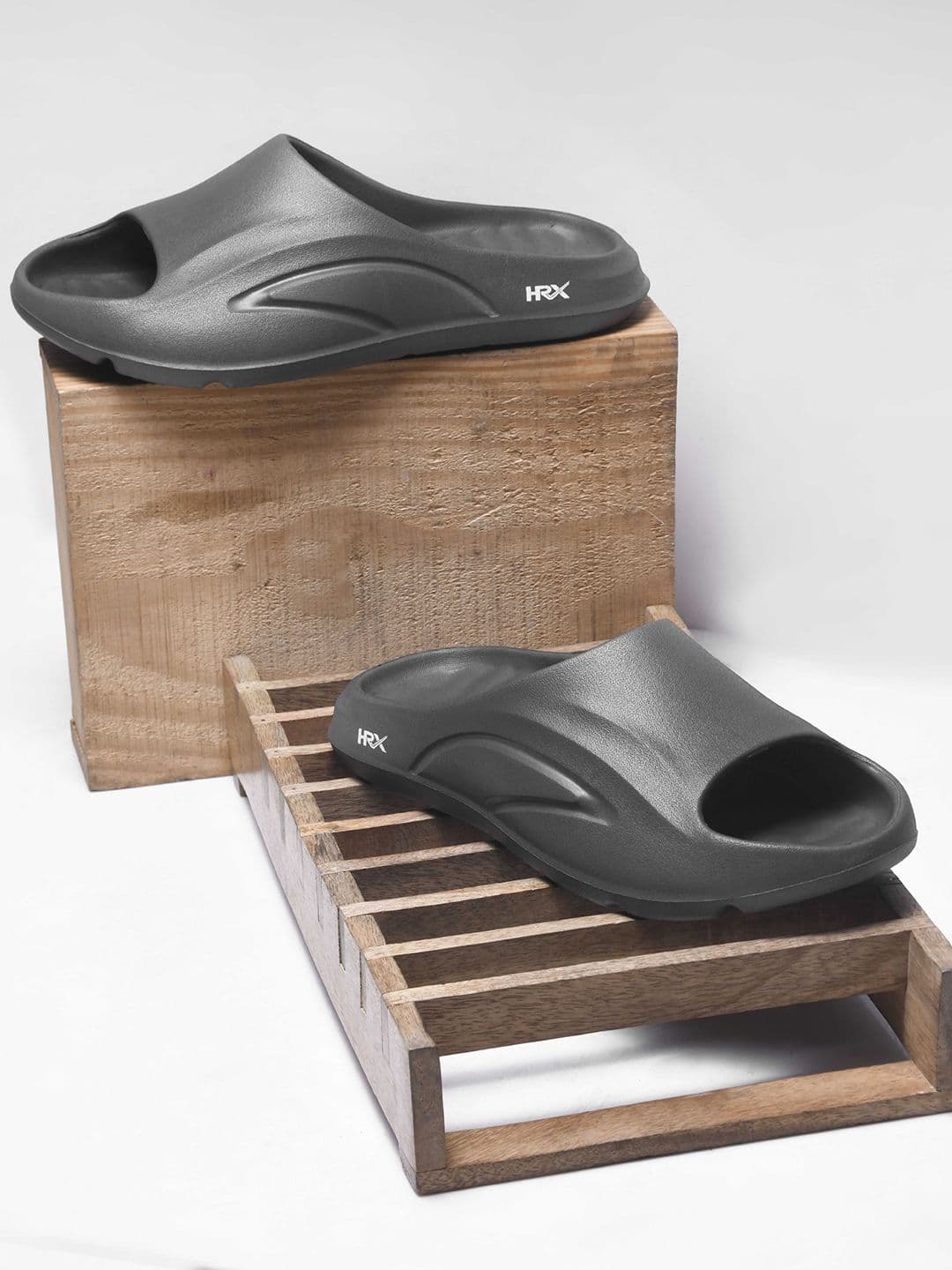HRX by Hrithik Roshan Men Rubber Sliders - view 1