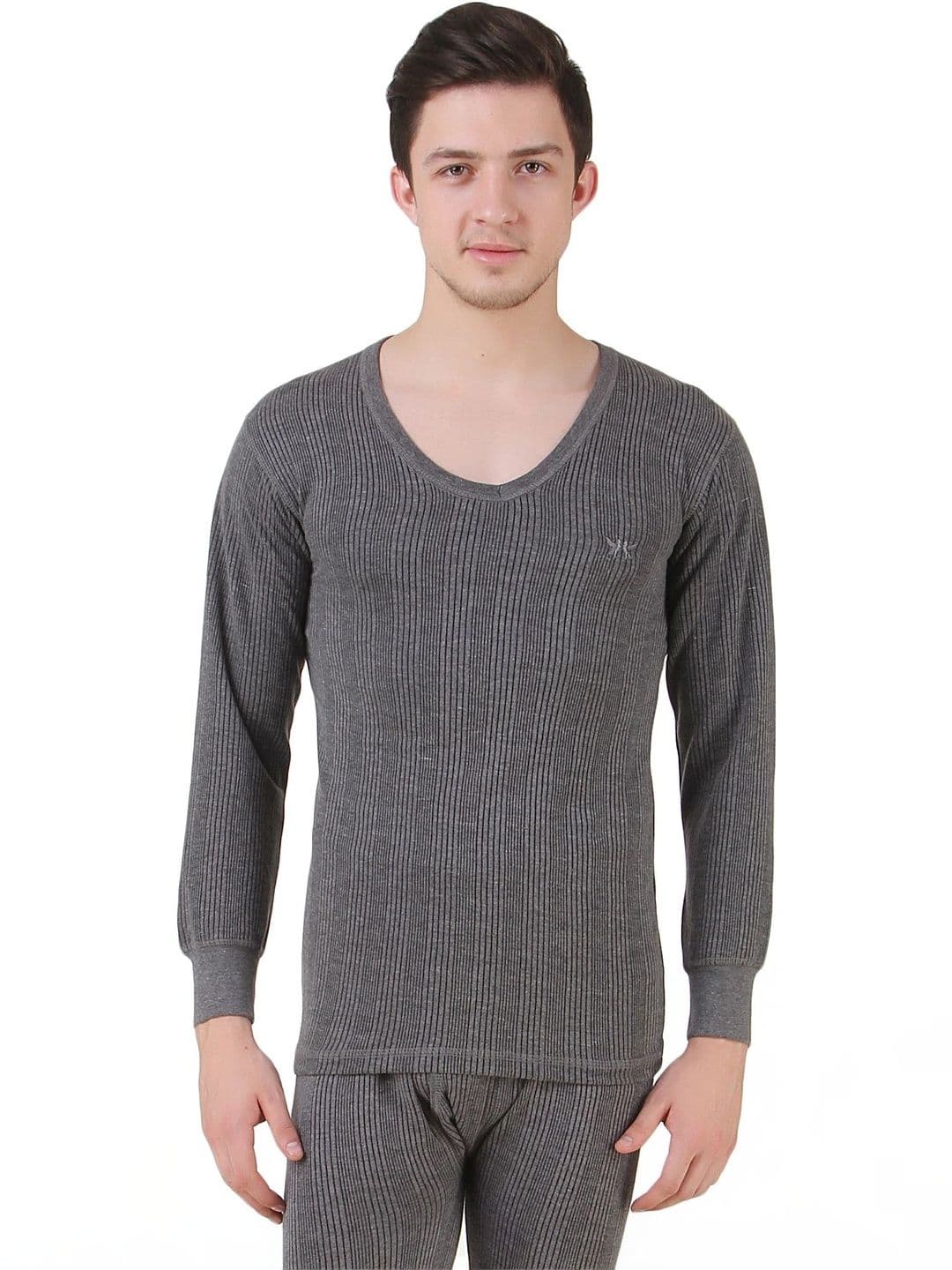 HAP Men Ribbed Cotton Thermal Top - view 1