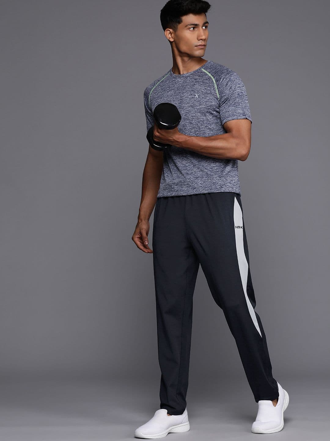 HRX by Hrithik Roshan Men Striped Track Pants - view 1