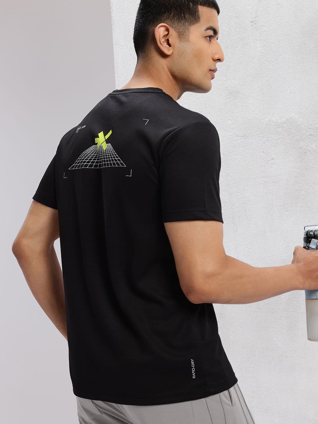 HRX by Hrithik Roshan Printed Rapid-Dry Running T-shirt - view 1