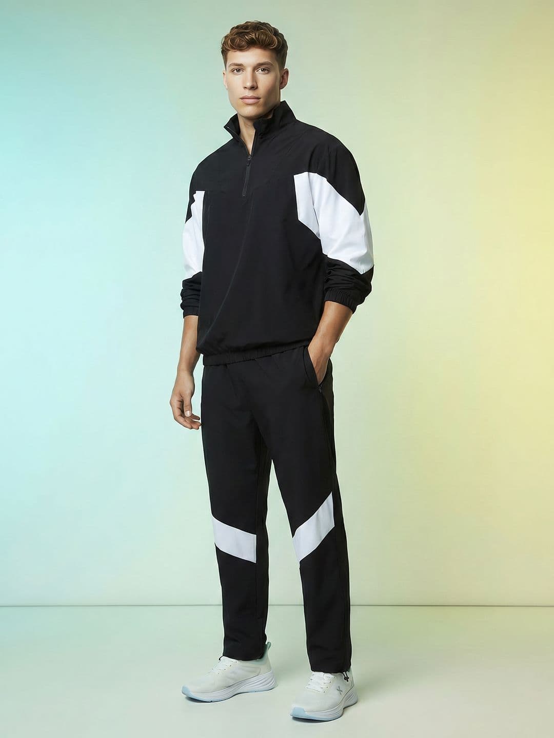 HRX by Hrithik Roshan Colorblocked Rapid-Dry Tracksuit - view 1