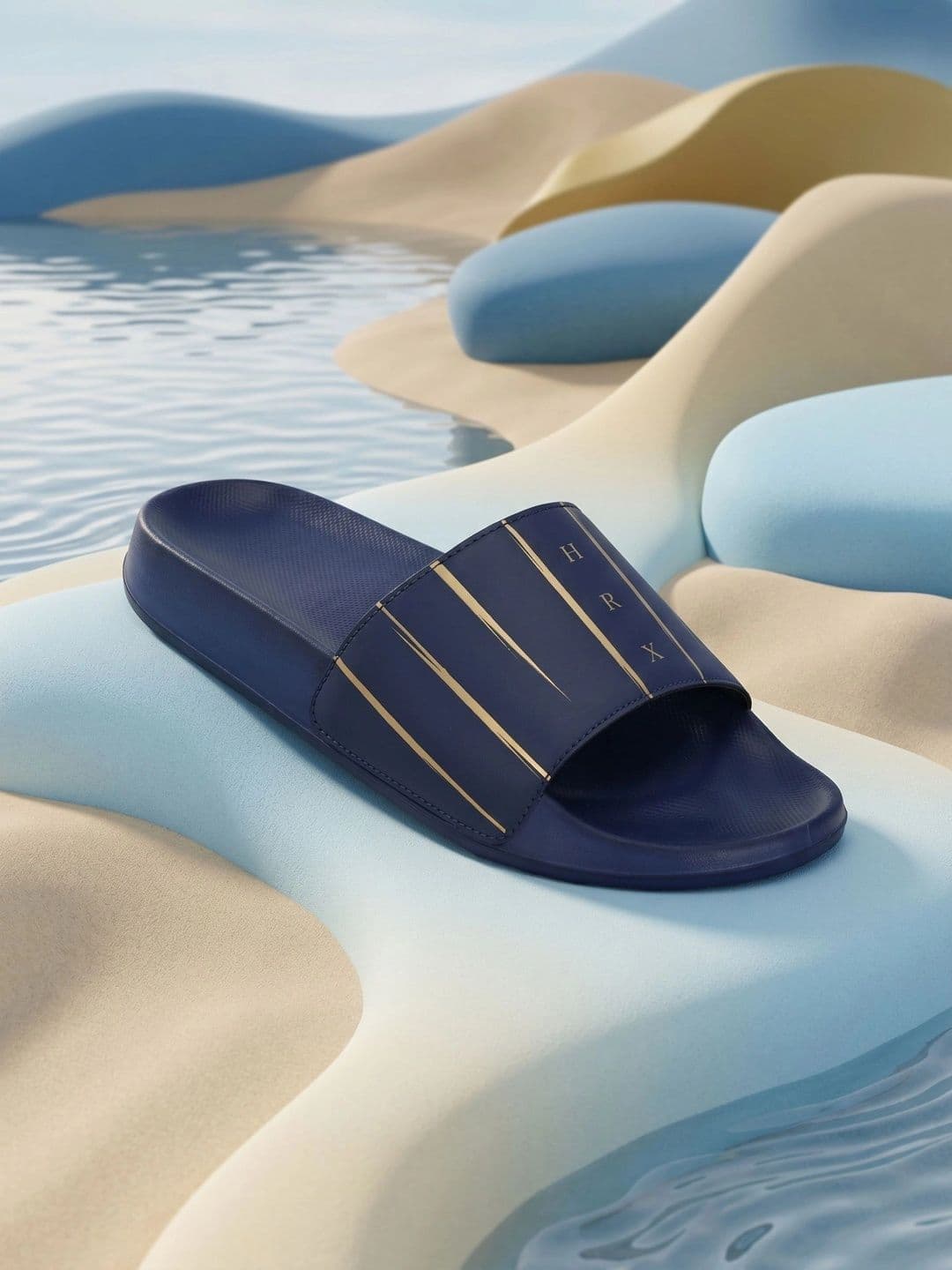 HRX by Hrithik Roshan Men Printed Sliders - view 1