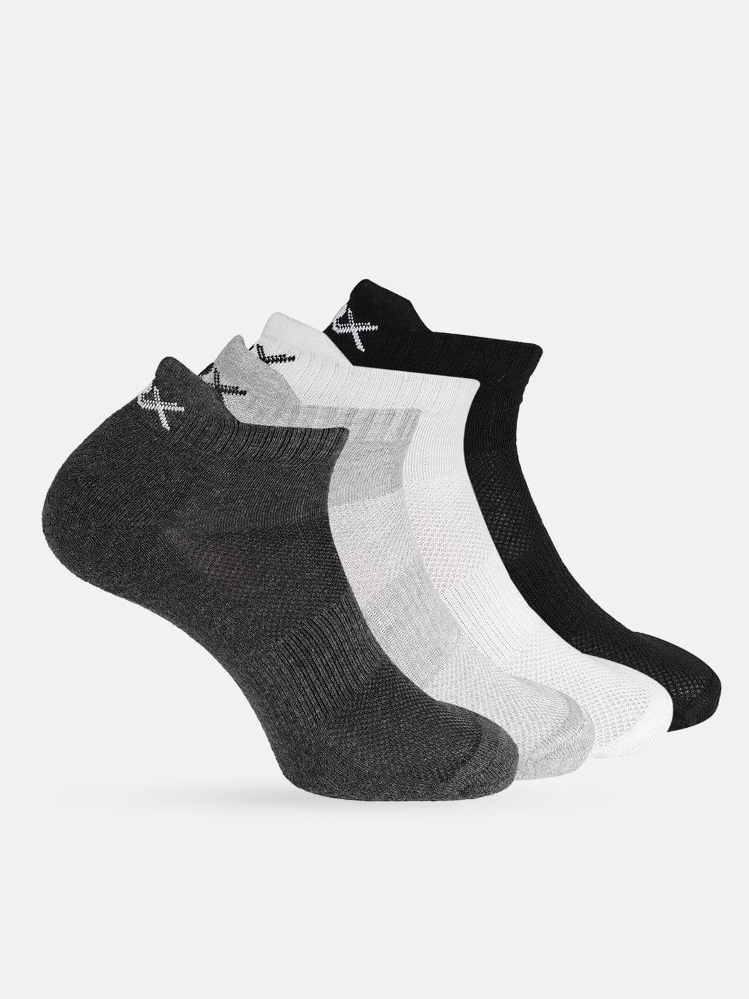 HRX by Hrithik Roshan Men Pack of 4 Patterened Ankle Length Socks - view 1
