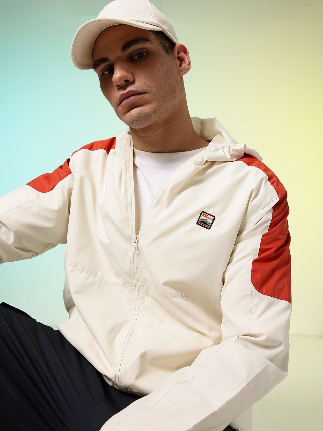 HRX by Hrithik Roshan Colourblocked Hooded Sporty Jacket - view 1