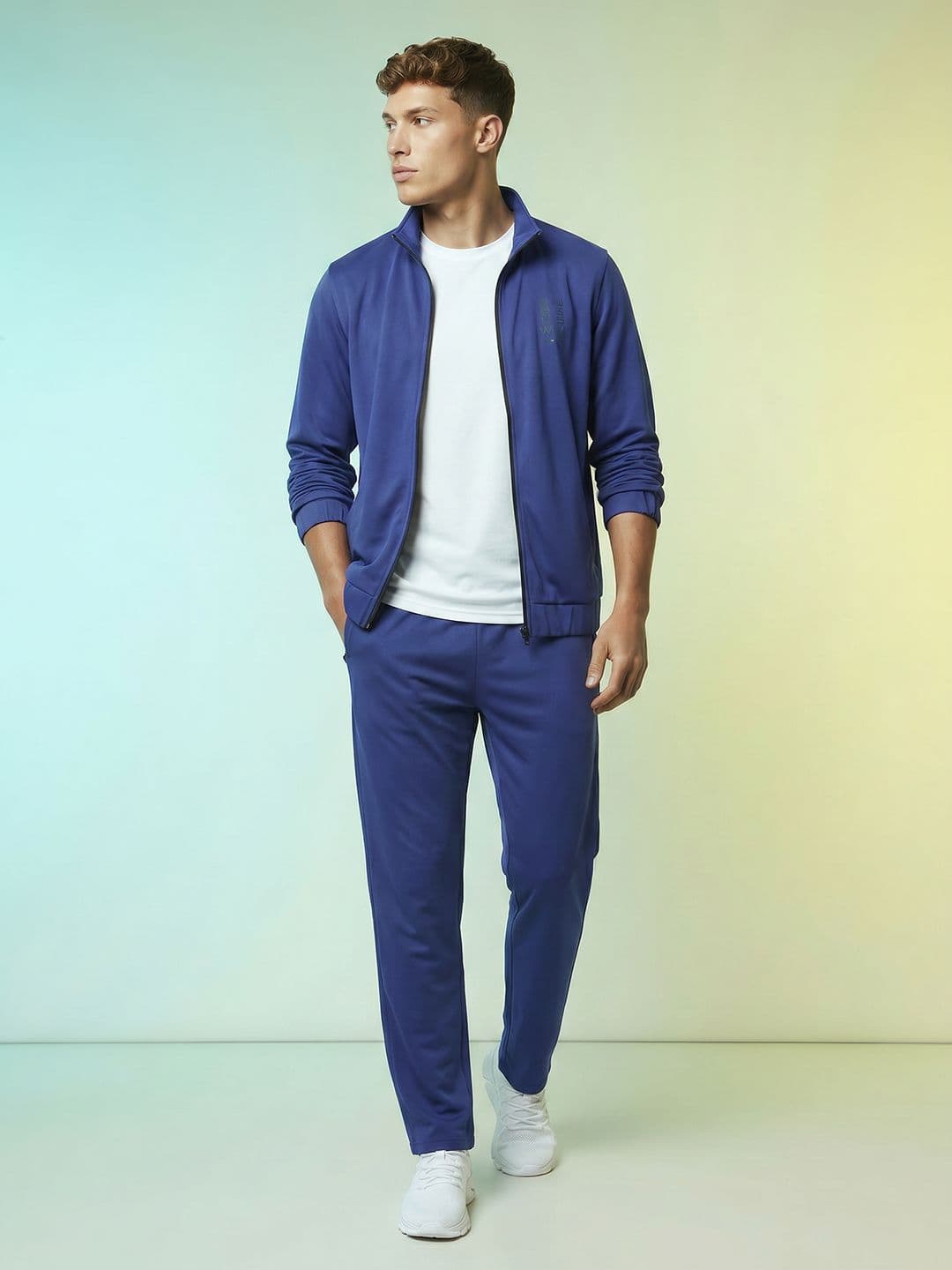 HRX by Hrithik Roshan Printed Mock Collar Running Track Suits - view 1