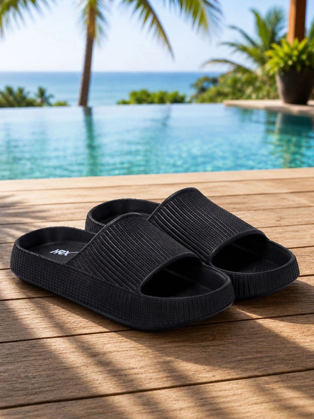 HRX by Hrithik Roshan Men Rubber Sliders - view 1