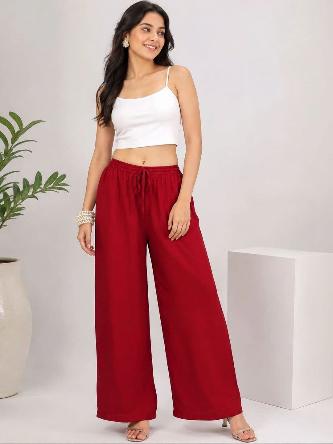 Moda Rapido X Gracit Women Knitted Ethnic Palazzos - view 1