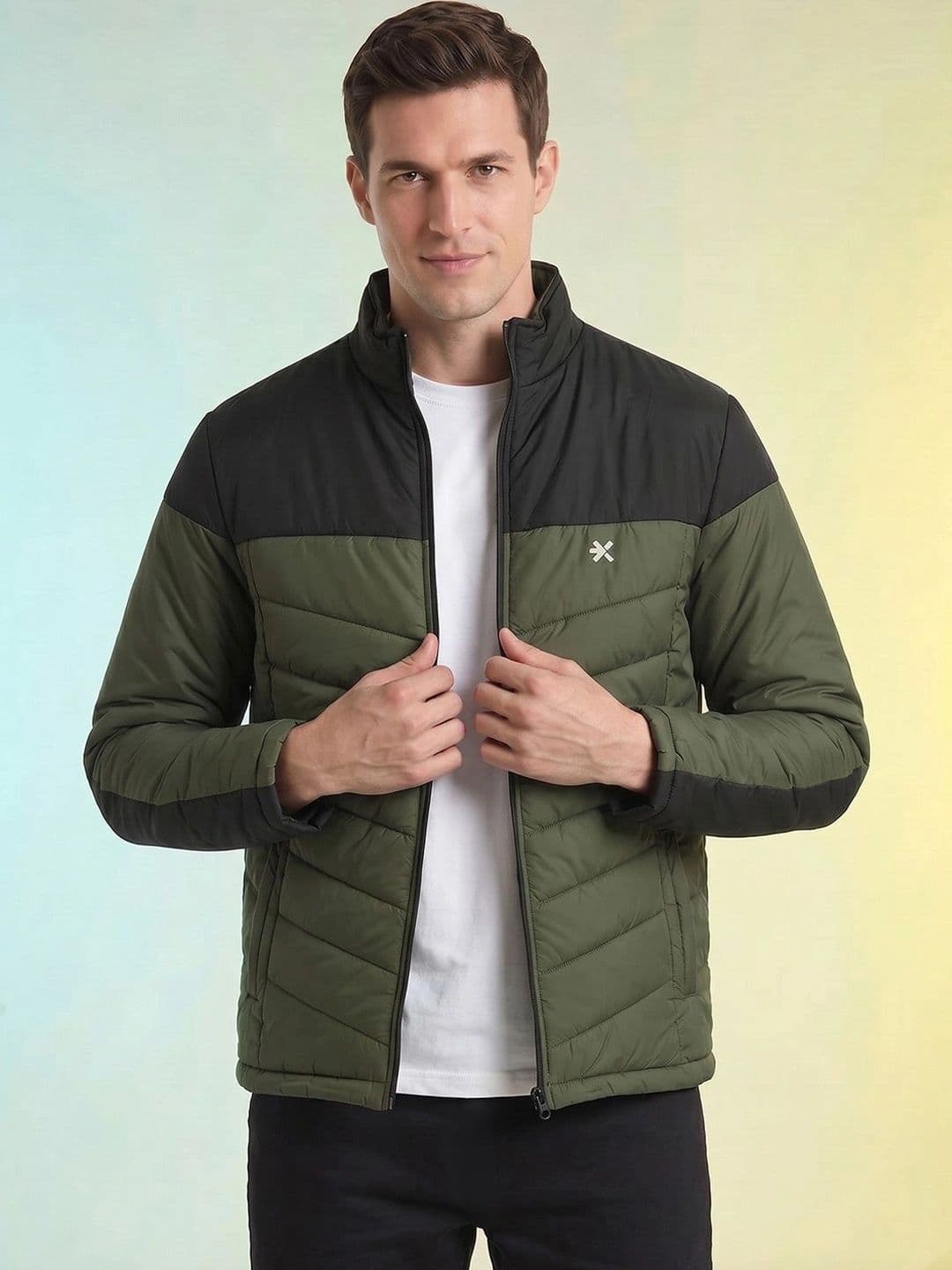 HRX by Hrithik Roshan Men Colourblocked Lightweight Outdoor Puffer Jacket - view 1