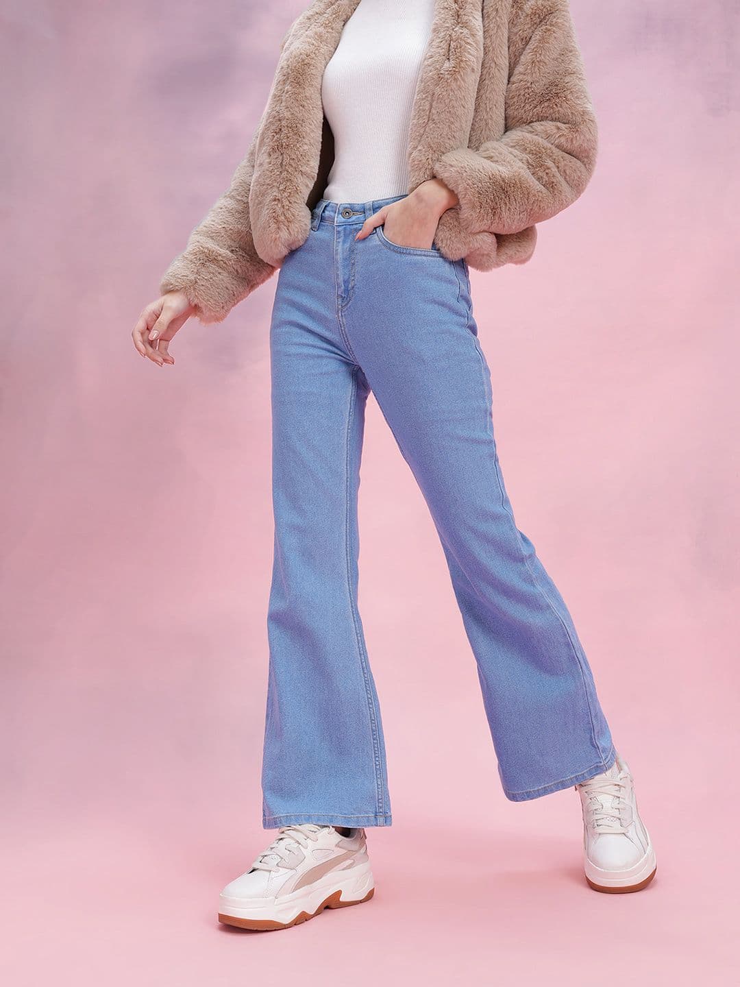 DressBerry Women Bootcut High-Rise Stretchable Jeans - view 1