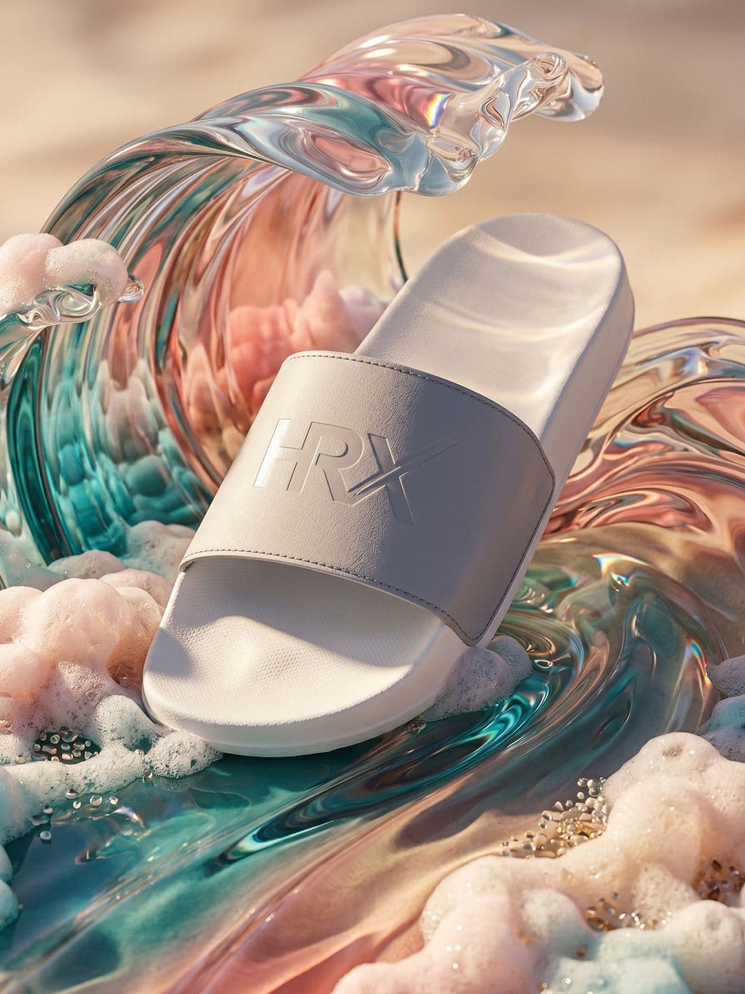 HRX by Hrithik Roshan Men Printed Sliders - view 1
