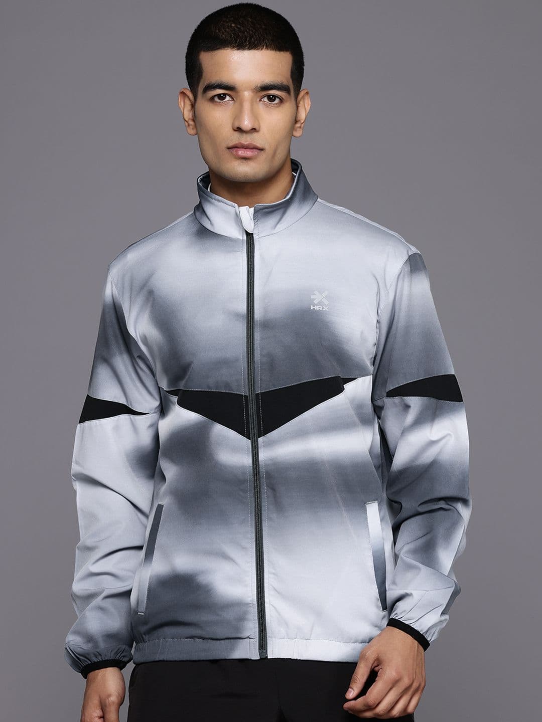 HRX by Hrithik Roshan Dyed Rapid-Dry Running Jacket - view 1