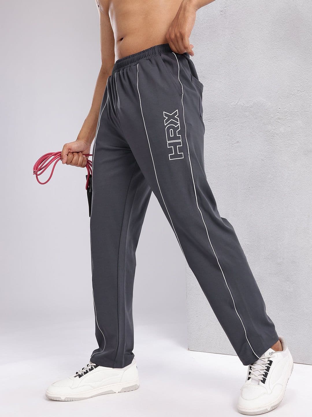 HRX by Hrithik Roshan Men Contrast Piping Training Track Pants - view 1
