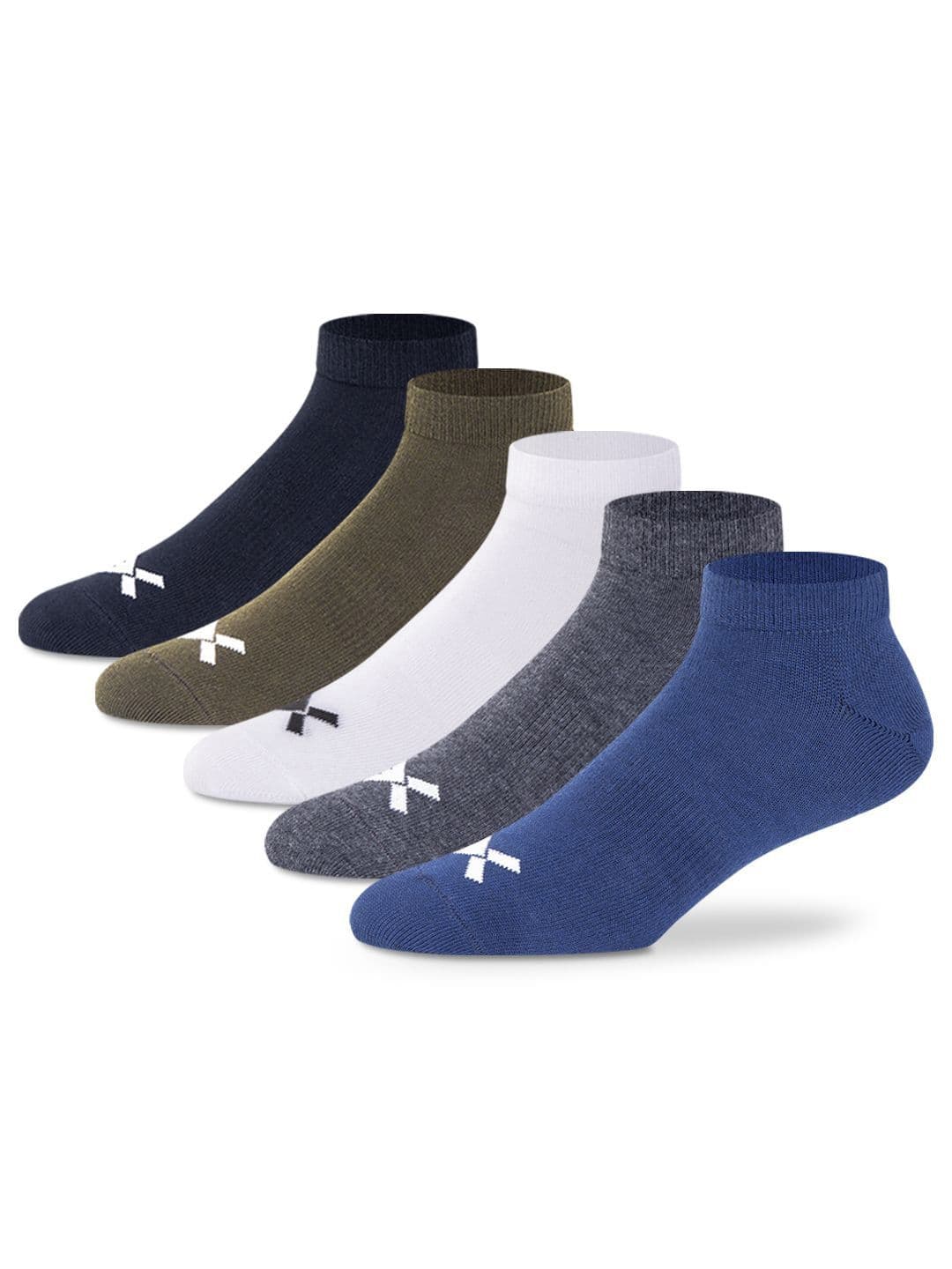 HRX by Hrithik Roshan Men Pack Of 5 Cotton Ankle-Length Socks - view 1