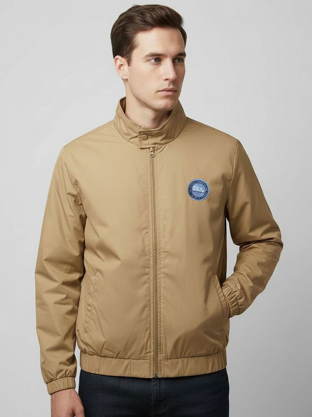HRX by Hrithik Roshan Men Mock Collar Solid Windcheater Sporty Jacket - view 1