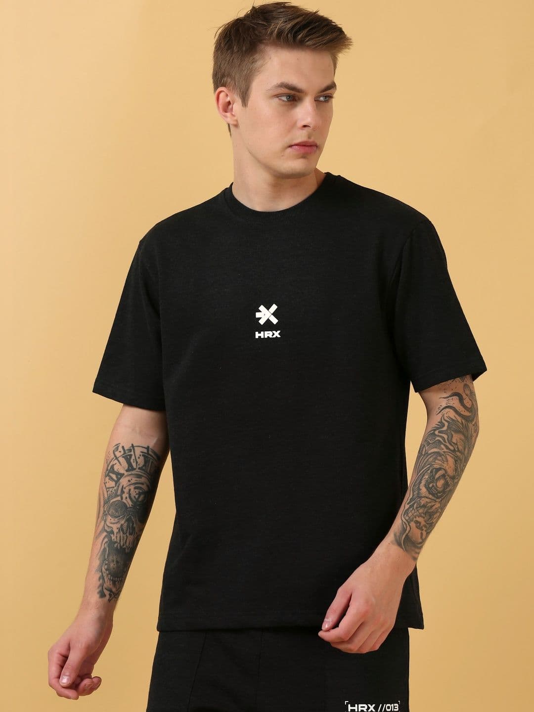 HRX by Hrithik Roshan Mens Cotton Lifestyle Relaxed T-shirt - view 1