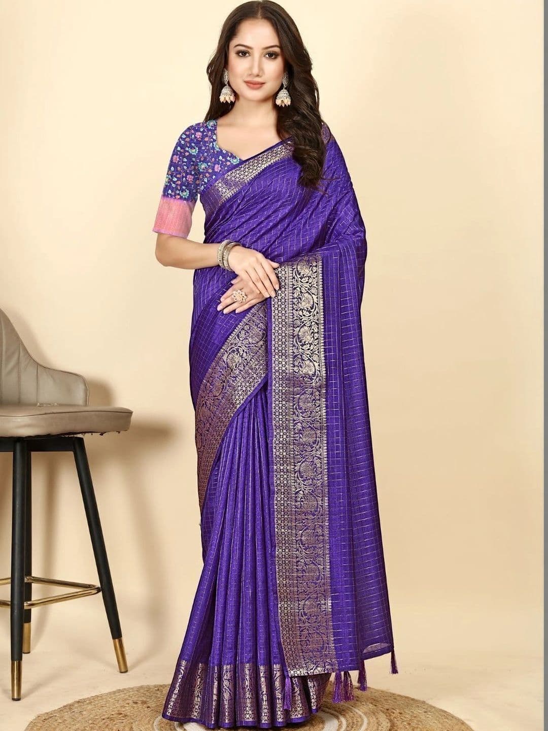 SSHAGUN LIFESTYLE Woven Design Zari Saree - view 1