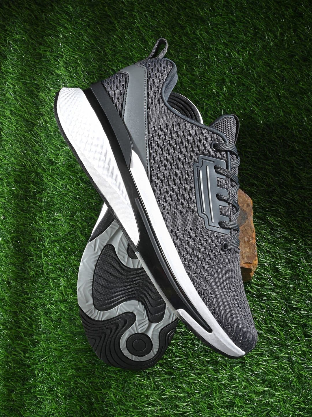 HRX by Hrithik Roshan Men Grey Mesh Running Shoes - view 1