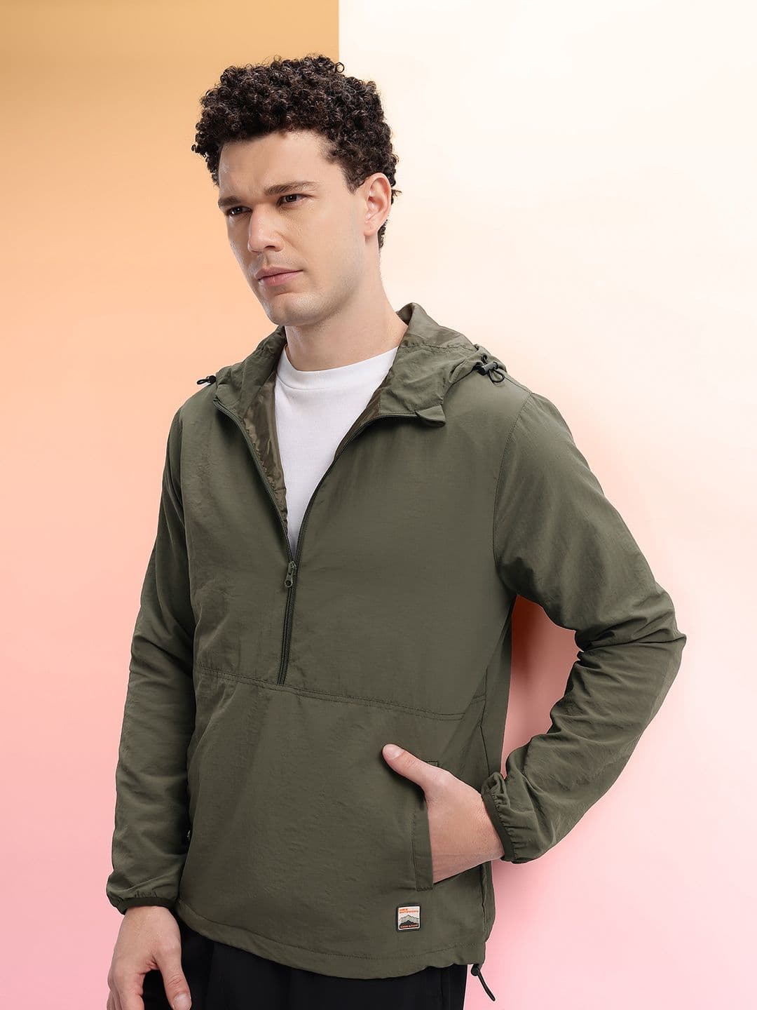 HRX by Hrithik Roshan Outdoor Half-Zippered Sporty Jacket - view 1