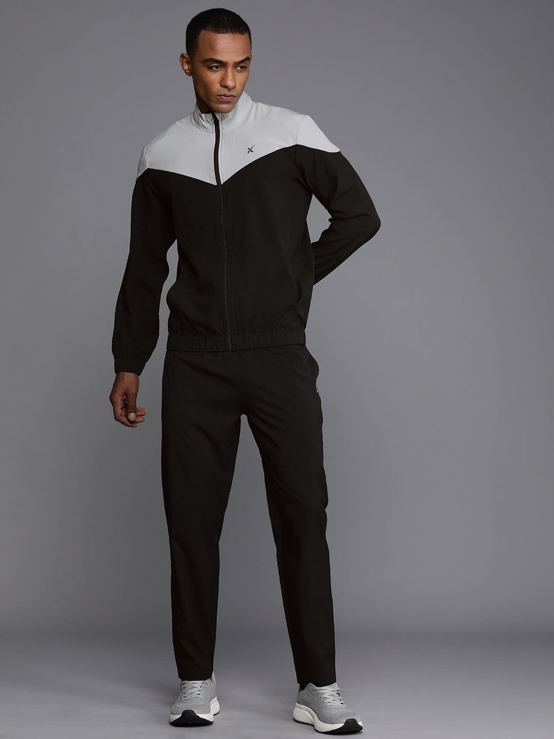 HRX By Hrithik Roshan Men Colourblocked Rapid-Dry Tracksuits - view 1