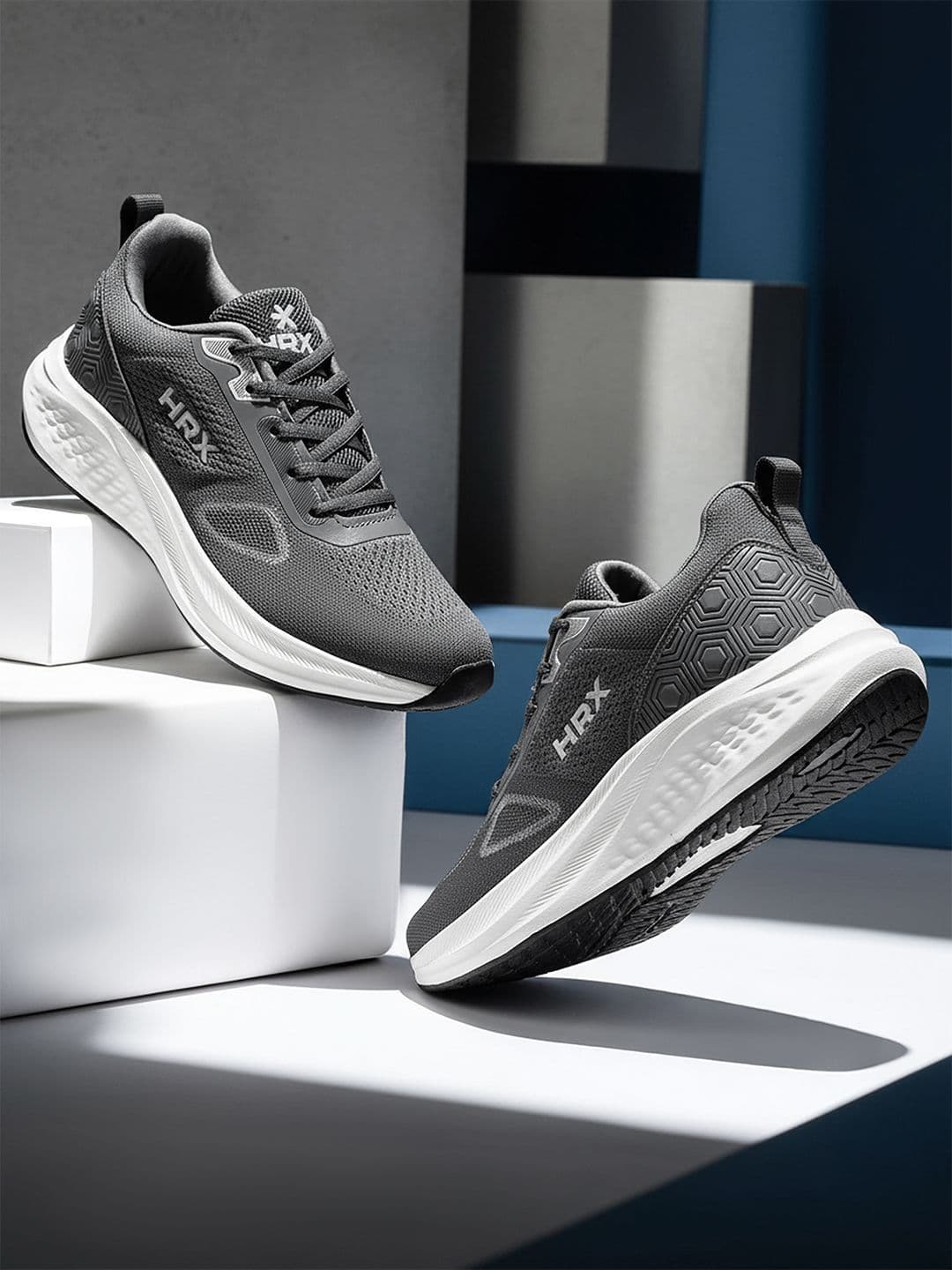 HRX by Hrithik Roshan Men Textile Running Non-Marking Shoes - view 1