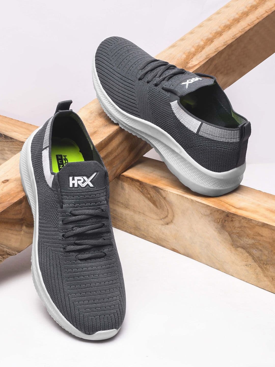 HRX by Hrithik Roshan Men Mesh Flyknit Marking Running Sports Shoes - view 1