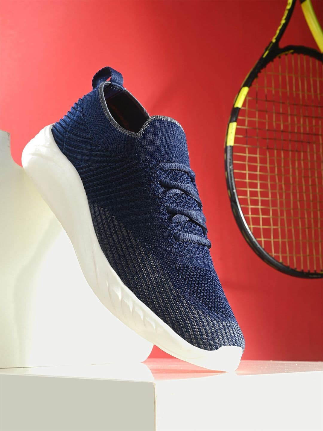HRX by Hrithik Roshan Men Mesh Memory Foam Walking Lace-Up Non-Marking Shoes - view 1