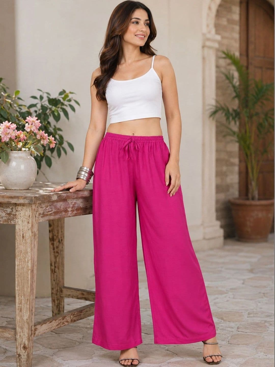 Moda Rapido X Gracit Women Knitted Ethnic Palazzos - view 1