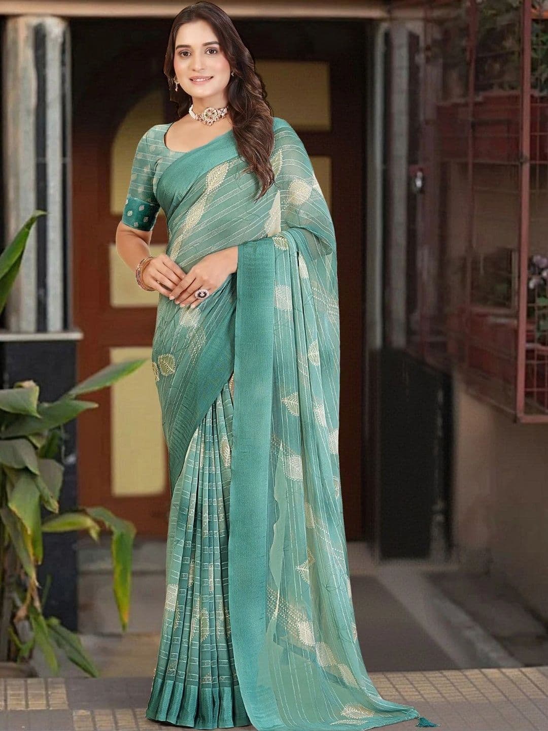 HOUSE OF VARNATANTU Striped Art Silk Saree - view 1