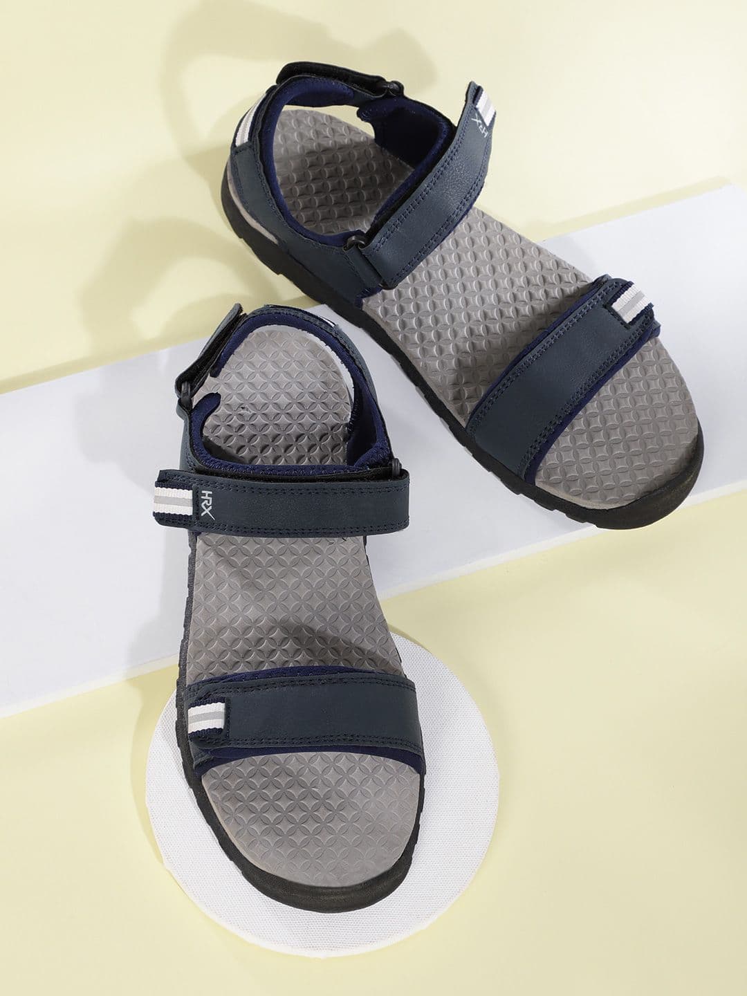 HRX by Hrithik Roshan Men Navy Blue Solid Comfort Sports Sandals - view 1