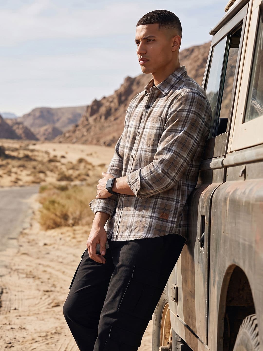 The Roadster Life Co. Checked Pure Cotton Casual Shirt - view 1