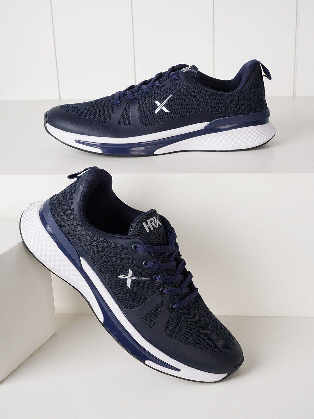 HRX by Hrithik Roshan Men Navy Blue Cushioning PSI Technology Running Shoes - view 1