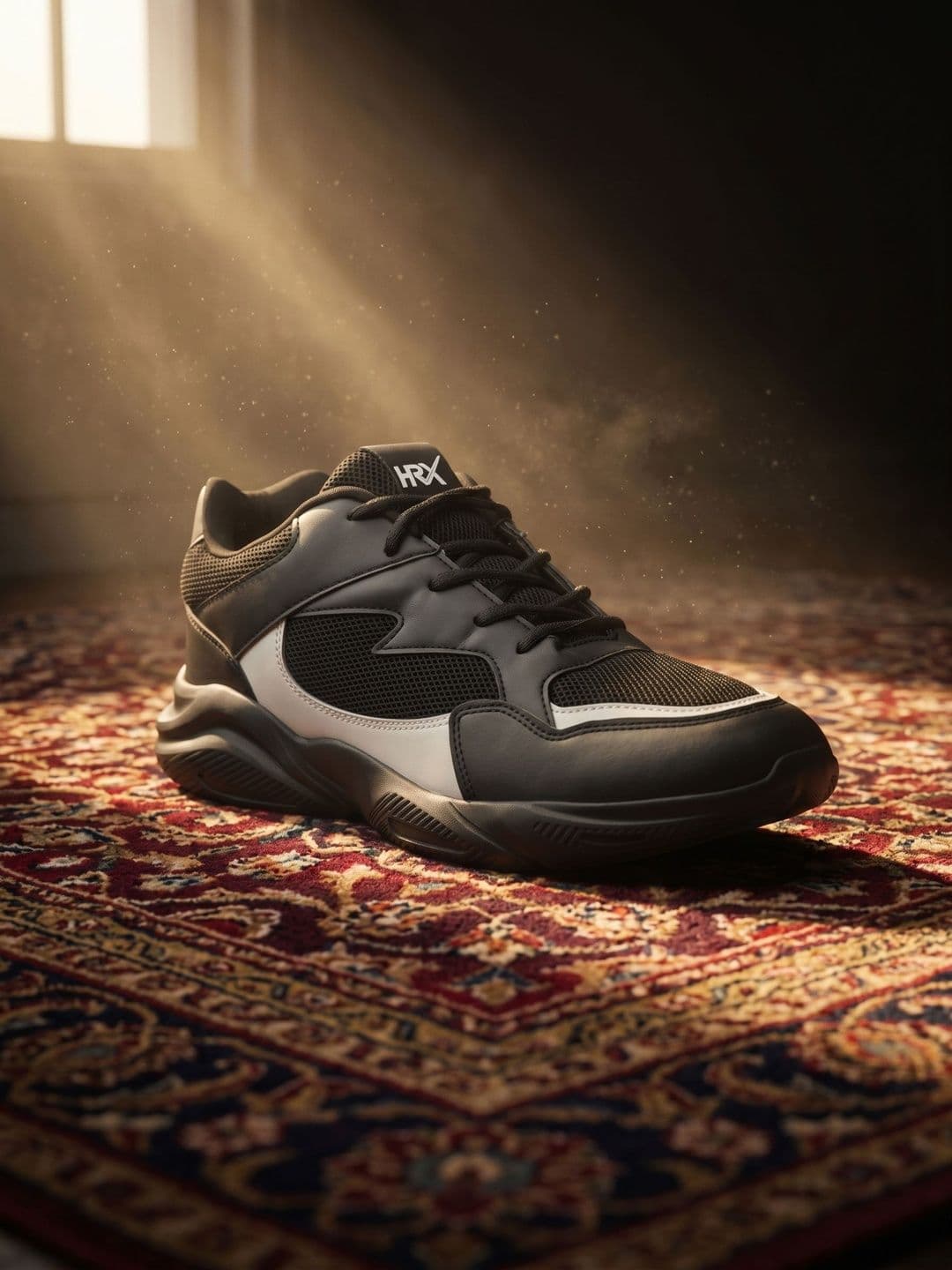 HRX by Hrithik Roshan Men Black And Grey Non-Marking Running Sports Shoes - view 1