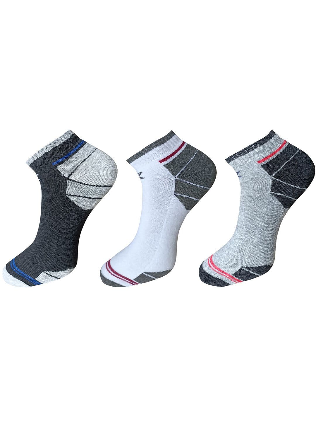 HRX by Hrithik Roshan Men Pack Of 3 Patterned Ankle Length Socks - view 1