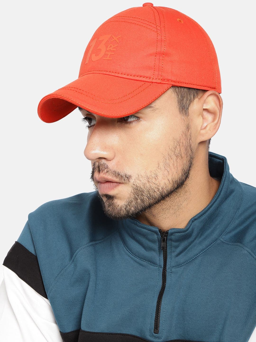 HRX by Hrithik Roshan Unisex Orange Cotton Baseball Cap - view 1