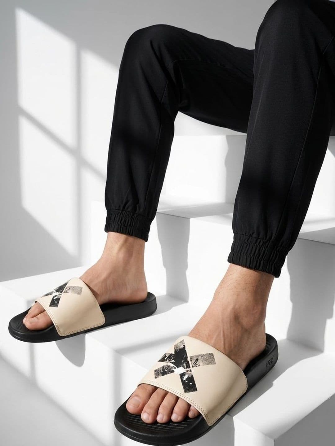 HRX by Hrithik Roshan Unisex Printed Sliders - view 1