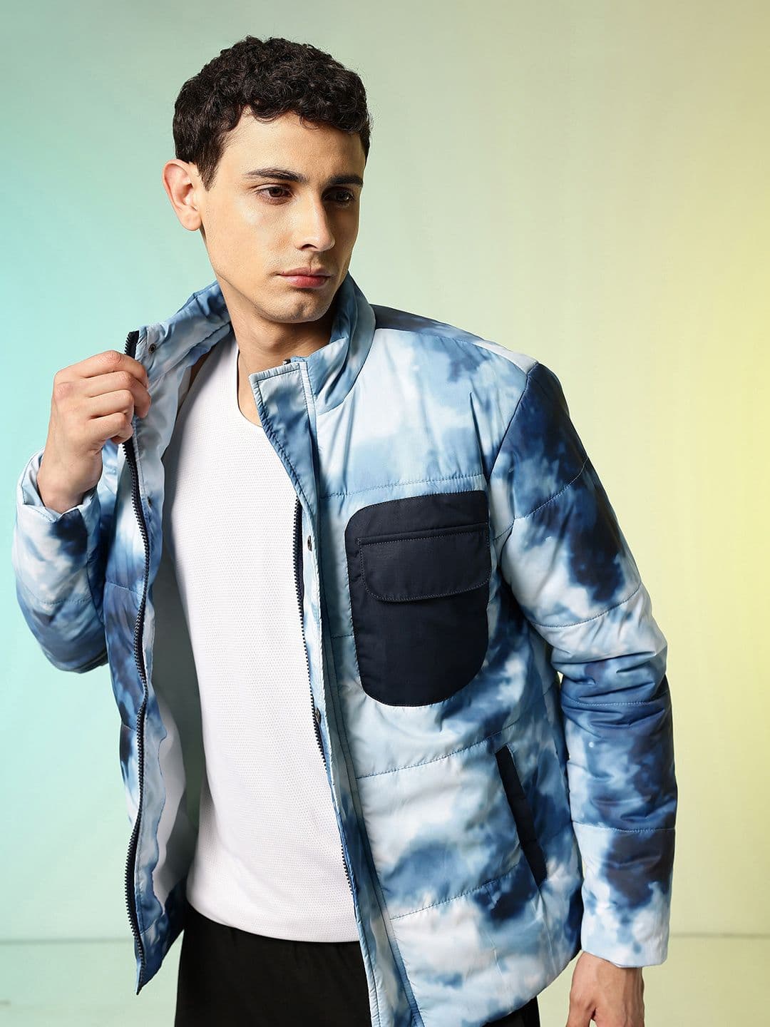 HRX by Hrithik Roshan Abstract Printed Padded Jacket - view 1