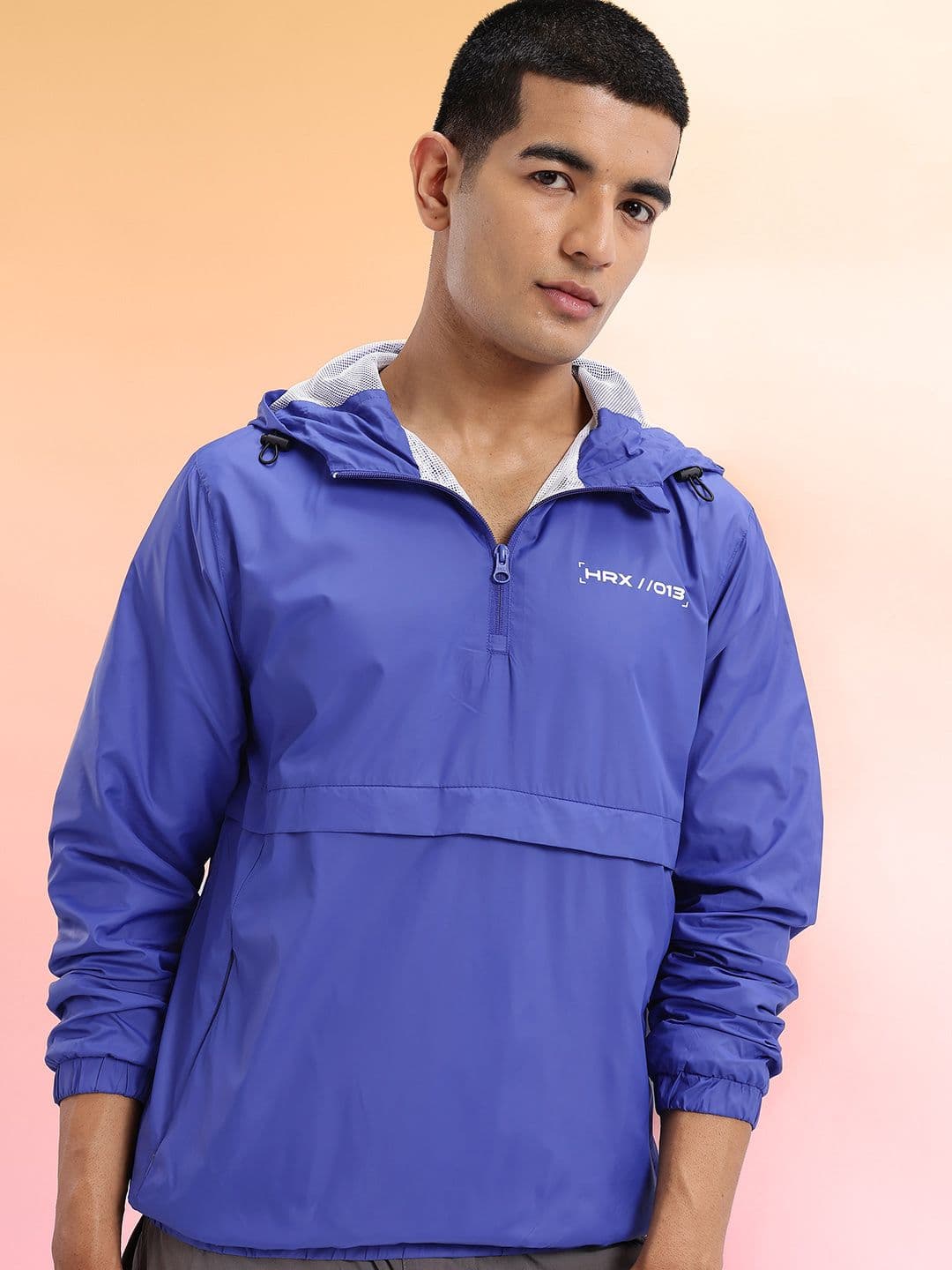 HRX by Hrithik Roshan Hooded Half-Zipper Lifestyle Bomber Jacket - view 1