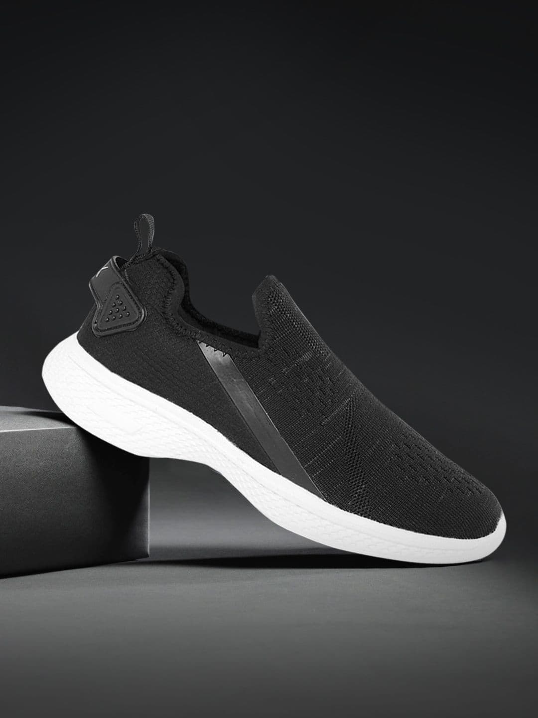 HRX by Hrithik Roshan Men Black Go-Lite Slip-on Walking Shoe - view 1
