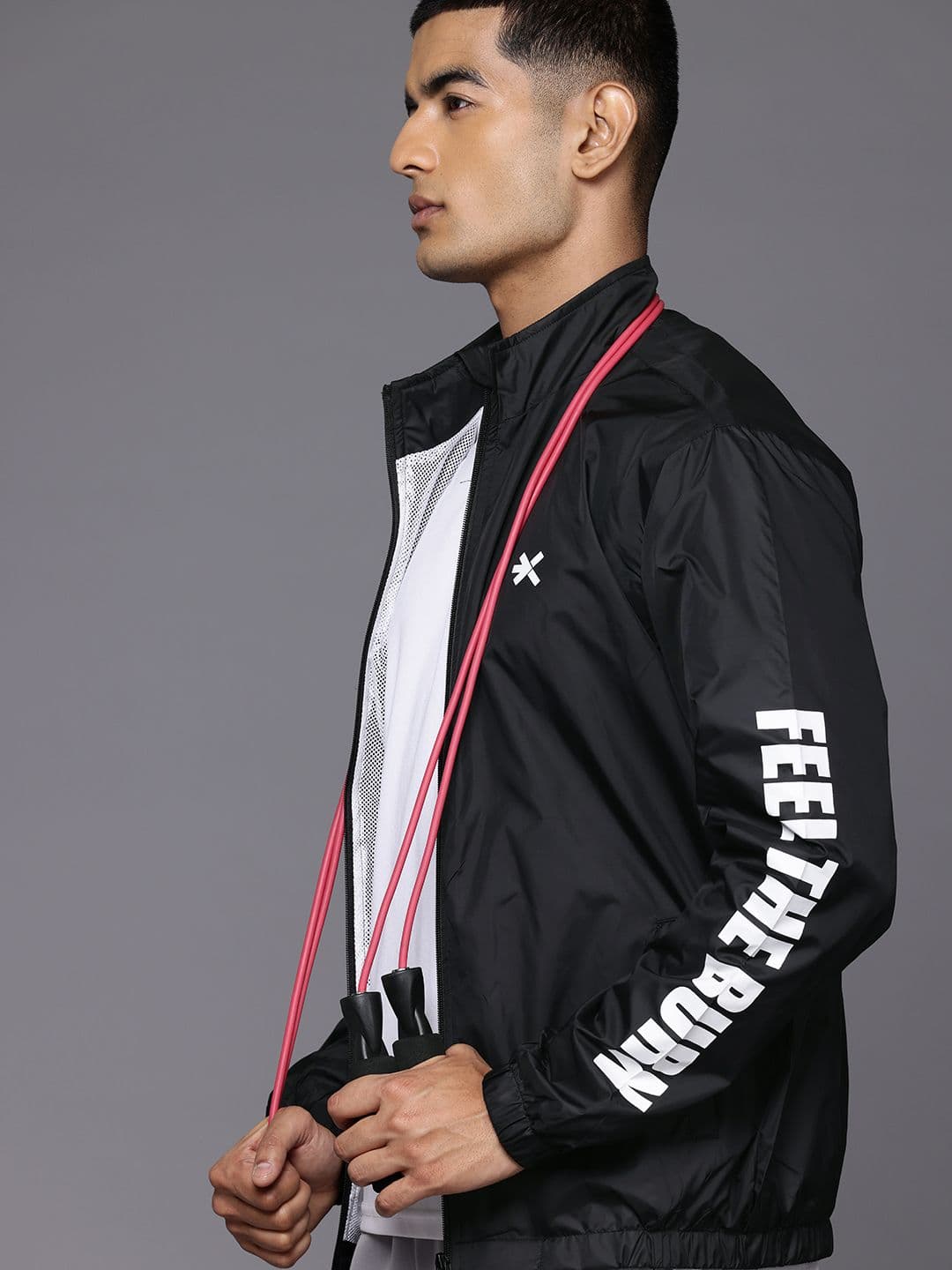 HRX by Hrithik Roshan Printed Rapid-Dry Training Jacket - view 1