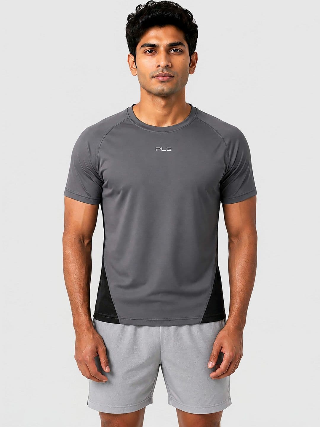 PLG Men Brand Logo Colourblocked T-shirt - view 1