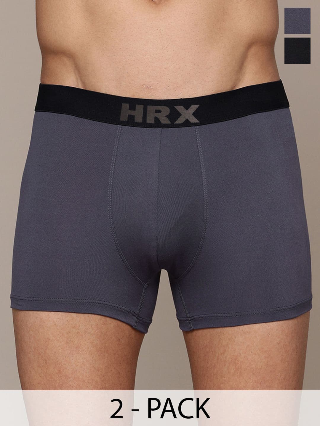 HRX by Hrithik Roshan Pack Of 2 Mid-Rise Short Trunks - view 1