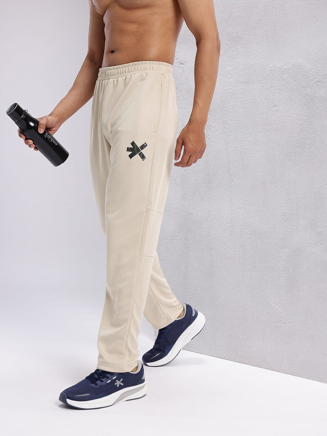 HRX by Hrithik Roshan Men Brand Logo Detail Rapid-Dry Running Track Pants - view 1