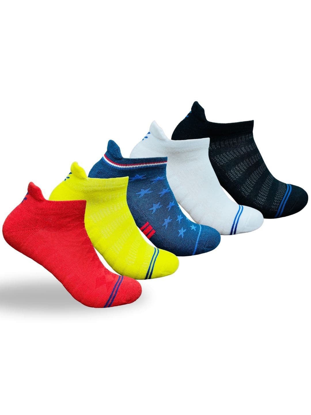 HRX by Hrithik Roshan Men Pack Of 5 Ankle Length Assorted Socks - view 1