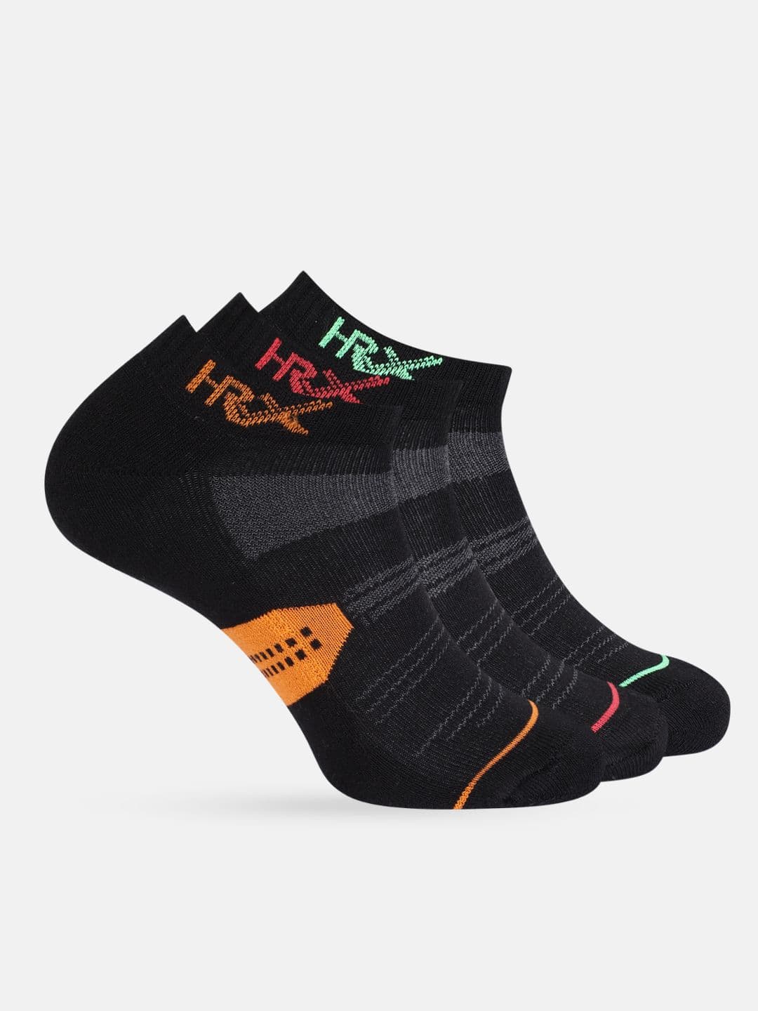 HRX by Hrithik Roshan Men Pack of 3 Patterned Ankle-Length Socks - view 1