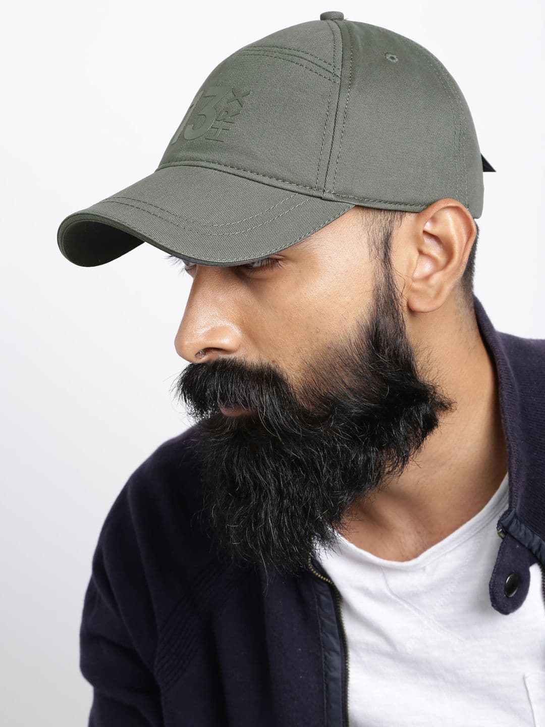 HRX by Hrithik Roshan Men Grey Solid Lifestyle Cap - view 1
