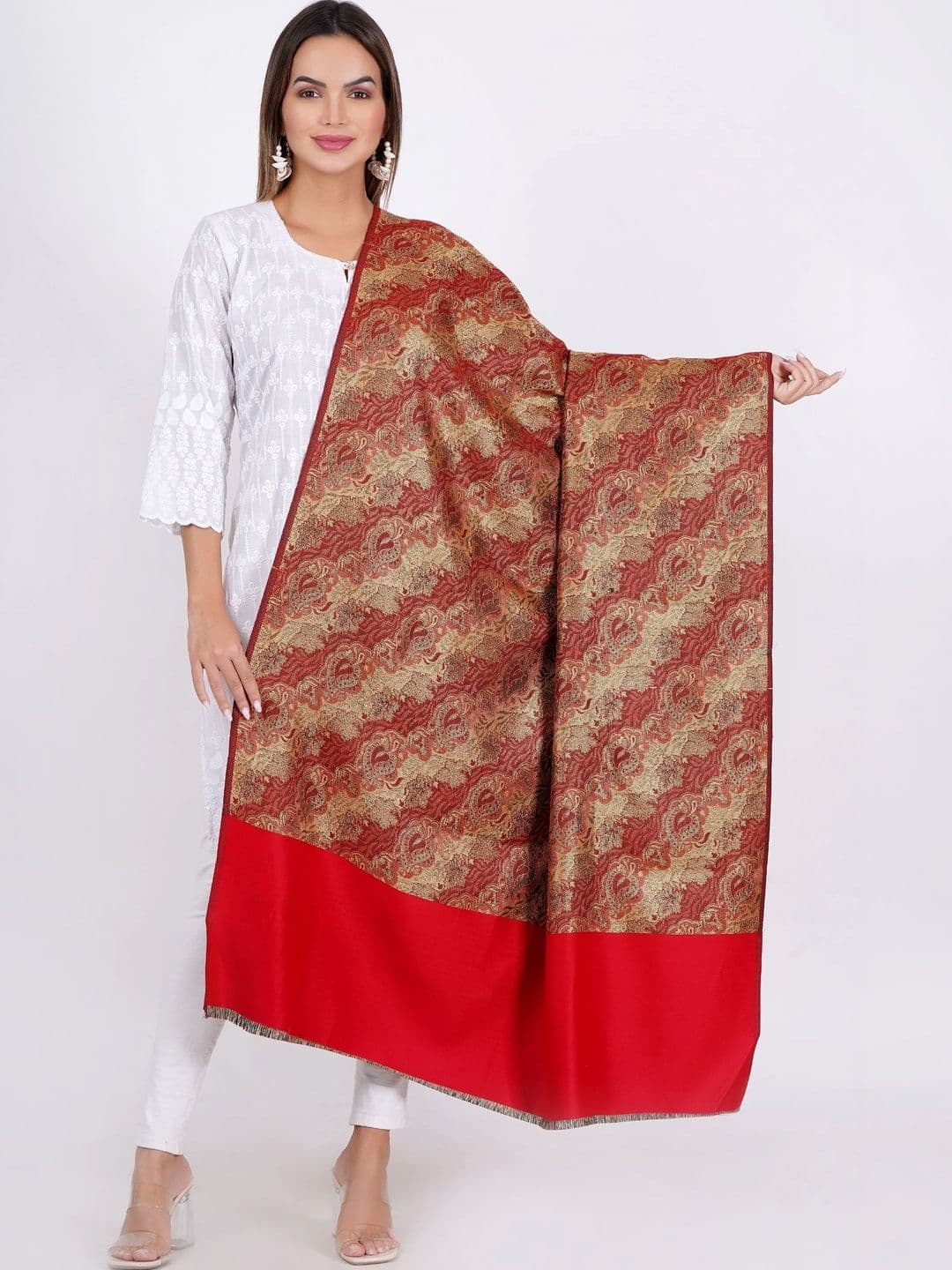 SPRHA Women Paisley Woven Design Shawl - view 1
